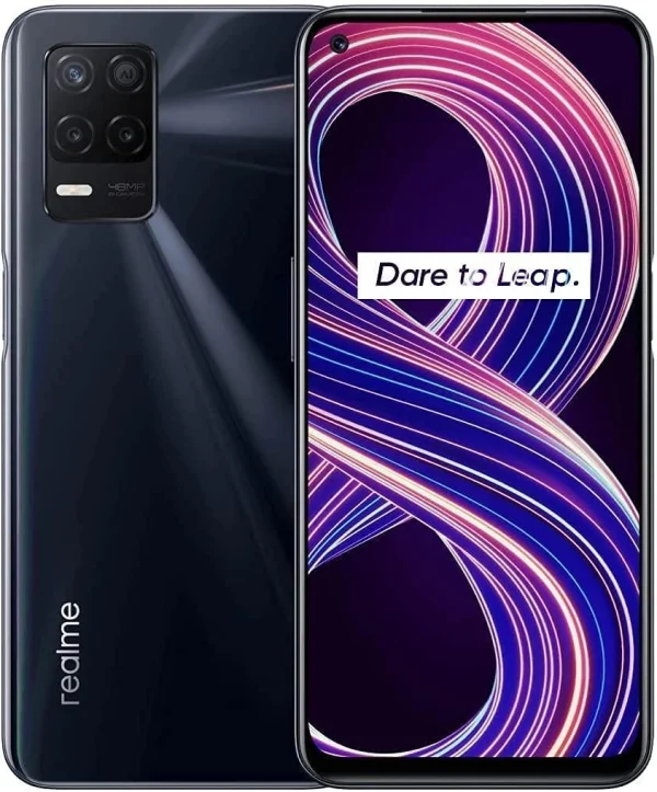 Смартфон Realme 8, Dual SIM, 128GB, 4GB RAM, 5G, Supersonic Black