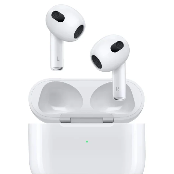 Слушалки Bluetooth Apple AirPods 3rd generation, with Lightning Charging Case, White - Image 2