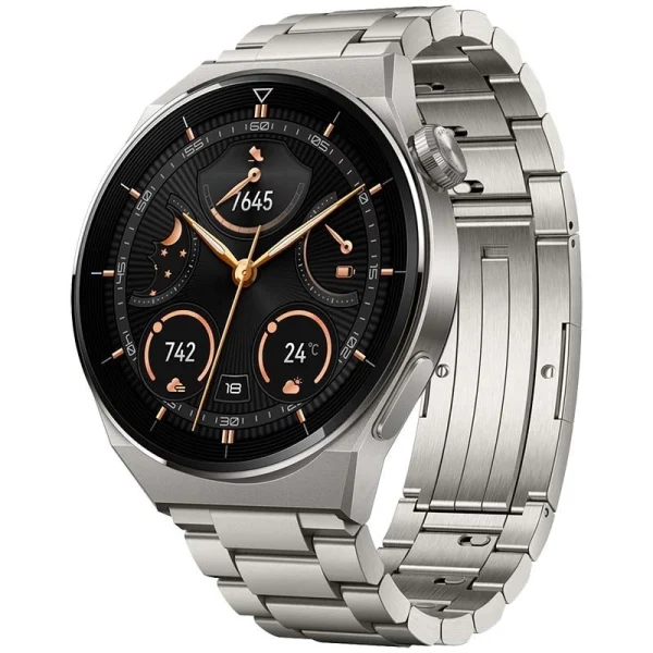 Смарт Часовник Smartwatch Huawei Watch GT 3 Pro, 46mm, Bluetooth, Titamium case, Titanium