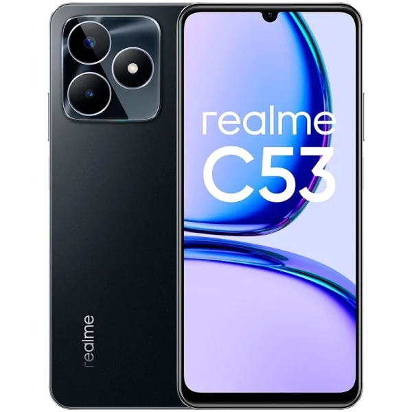 Смартфон Realme C53, Dual SIM, 128GB, 8GB RAM, 4G, Mighty Black