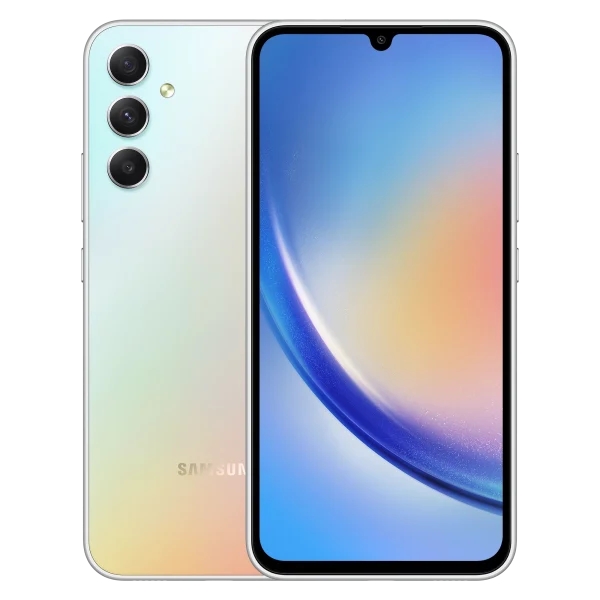 Смартфон Samsung Galaxy A34, Dual SIM, 256GB, 8GB RAM, 5G, Awesome Silver