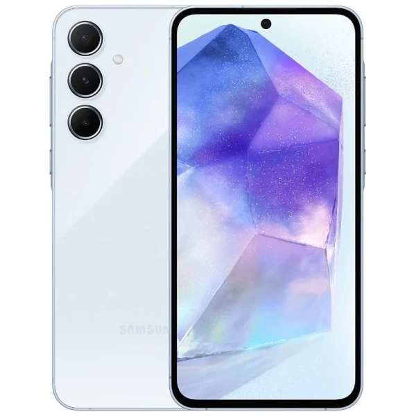 Смартфон Samsung Galaxy A55, Dual SIM, 128GB, 8GB RAM, 5G, Awesome Iceblue