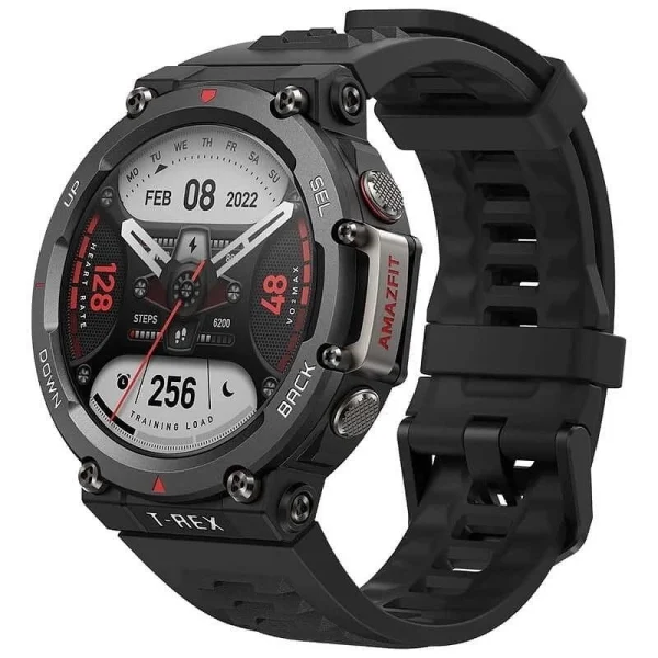 Смарт Часовник Smartwatch Amazfit T-Rex 2, Bluetooth, Ember Black