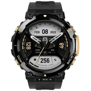 Смарт Часовник Smartwatch Amazfit T-Rex 2, Bluetooth, Astro Black & Gold