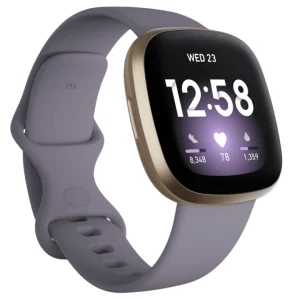Смарт Часовник Smartwatch Fitbit Versa 3, GPS, Thistle/Soft Gold Aluminum