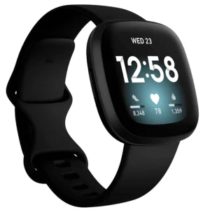Смарт Часовник Smartwatch Fitbit Versa 3, GPS, Black/Black Aluminium