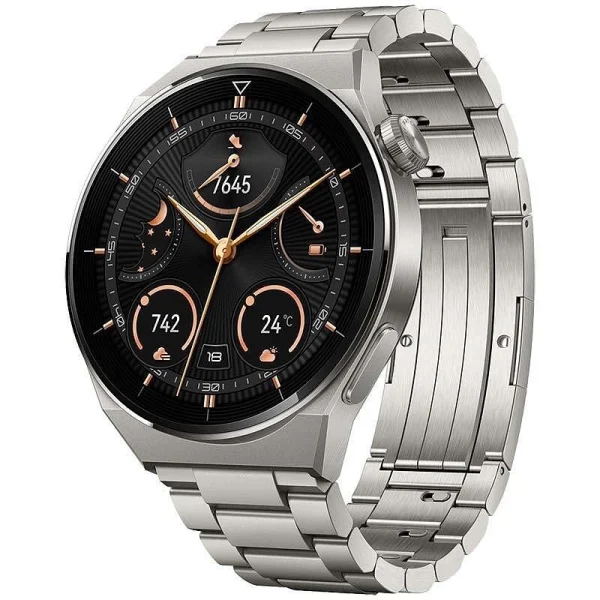 Смарт Часовник Smartwatch Huawei Watch GT 3 Pro, 43mm, Bluetooth, Titanium Elite