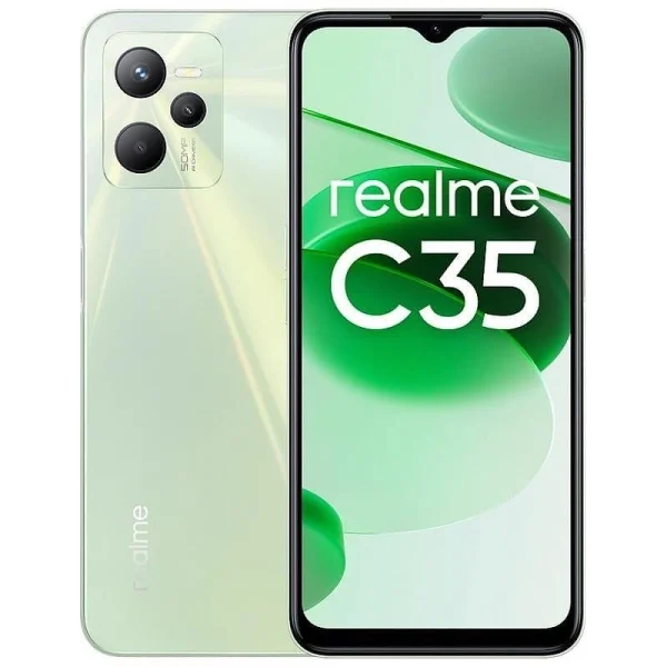 Смартфон Realme C35, Dual SIM, 128GB, 4GB RAM, 4G, Glowing Green