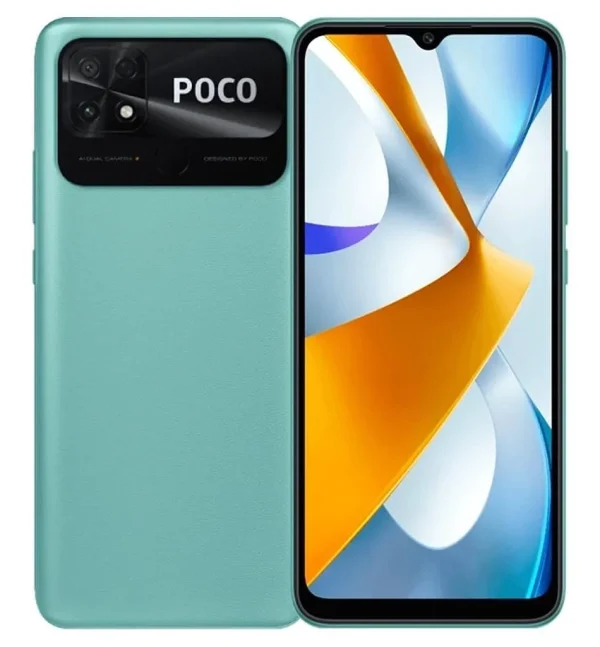 Смартфон Xiaomi POCO C40, Dual SIM, 32GB, 3GB RAM, 4G, Coral Green