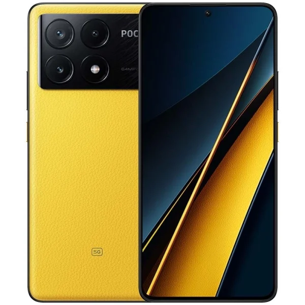 Смартфон Xiaomi Poco X6 Pro, Dual SIM, 512GB, 12GB RAM, 5G, Yellow