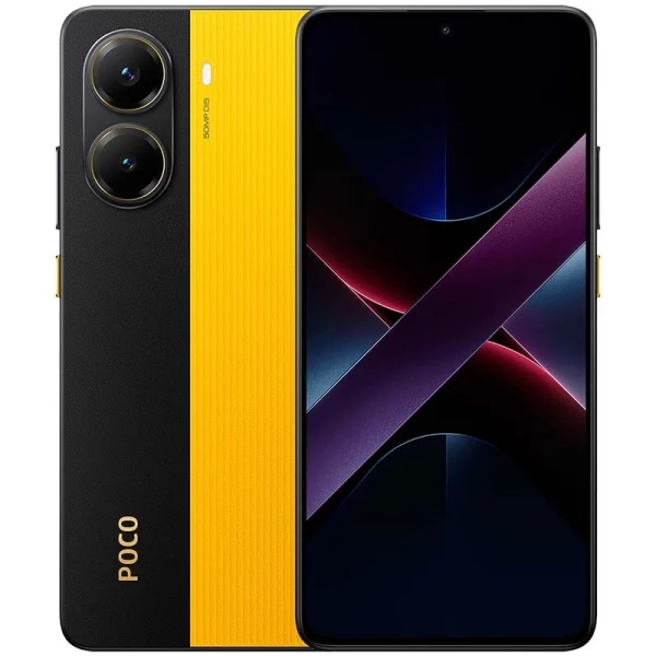 Смартфон Xiaomi Poco X7 Pro, Dual Sim, 256GB, 8GB RAM, 5G, Yellow