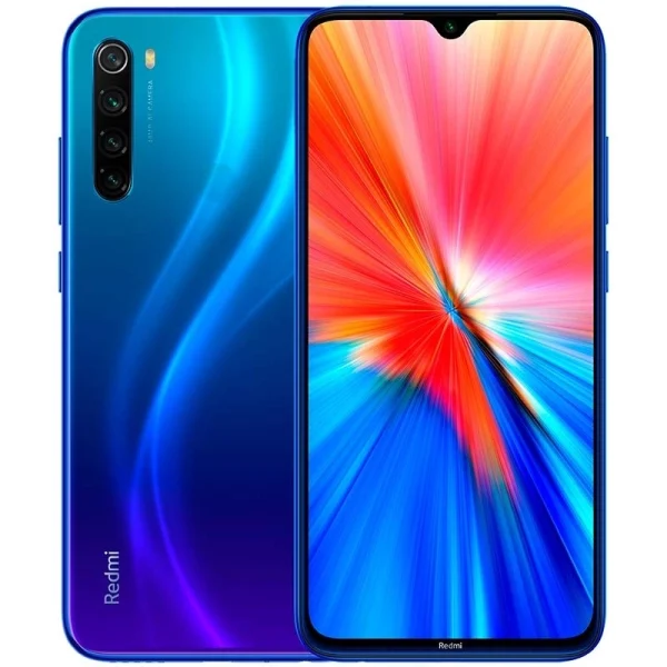 Смартфон Xiaomi Redmi Note 8 2021, Dual SIM, 64GB, 4GB RAM, 4G, Neptune Blue