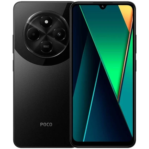 Смартфон Xiaomi Poco C75, Dual Sim, 128GB, 6GB RAM, 4G, Black