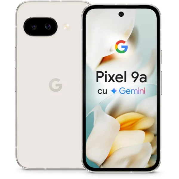 Смартфон Google Pixel 9a, Dual Sim, 128GB, 8GB RAM, 5G, Porcelain